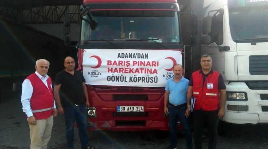 Adana&rsquo;dan "Barış Pınarı Harekatı"na g&ouml;n&uuml;l k&ouml;pr&uuml;s&uuml;