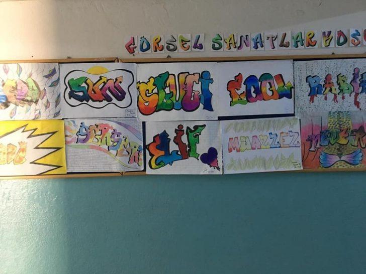 Altıntaş’ta okul duvarlarına grafiti dokunuşu G2