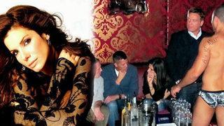 Sandra, striptiz kulübünde yakalandı