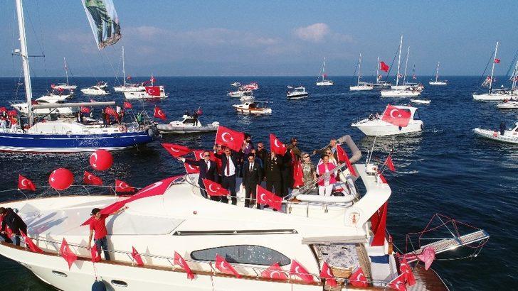 Mudanya’daki Cumhuriyet coşkusu denize yansıdı G3