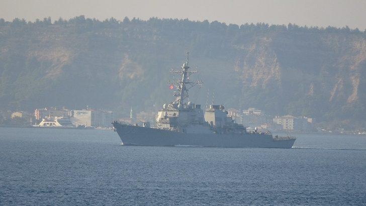Amerikan savaş gemisi Çanakkale Boğazı’ndan geçti G2