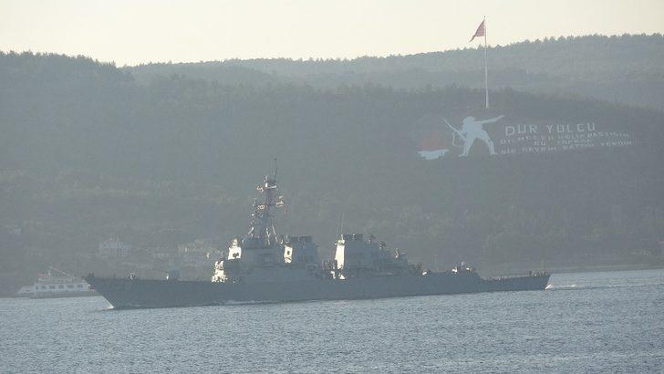Amerikan savaş gemisi Çanakkale Boğazı’ndan geçti G3