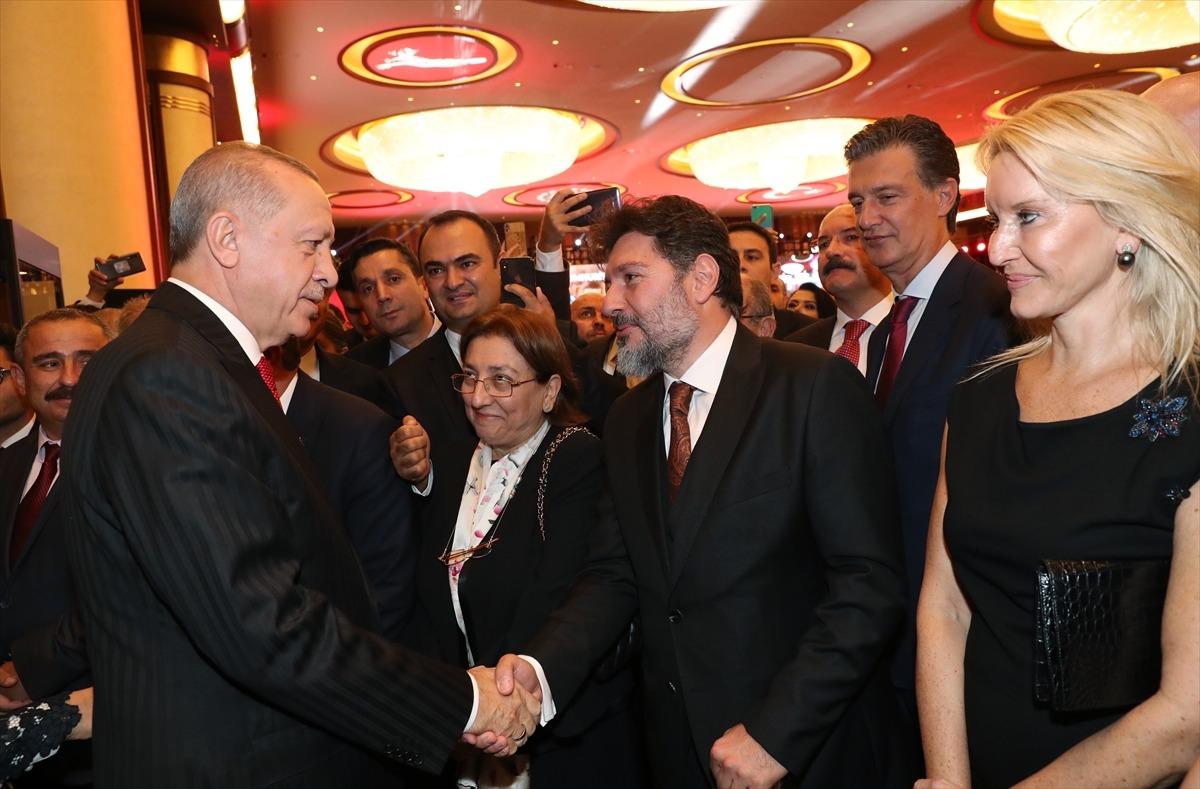 Erdoğan ev sahipliği yaptı! 29 Ekim resepsiyonunda dikkat &ccedil;eken isim