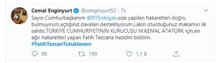 Fatih Tezcan'dan infial yaratan Atatürk mesajı! Twitter'da tepkiler çığ gibi G4