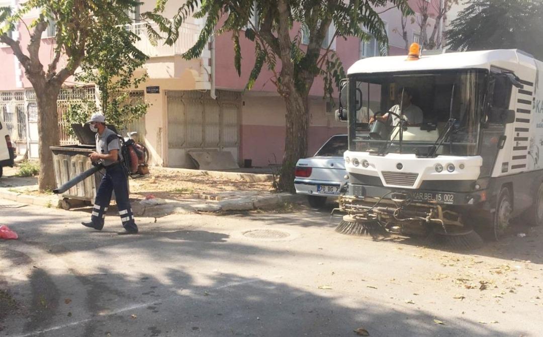 Karaman Belediyesinde temizlik işleri kesintisiz hizmet veriyor