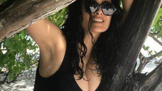 Salma Hayek sosyal medyanın diline düştü