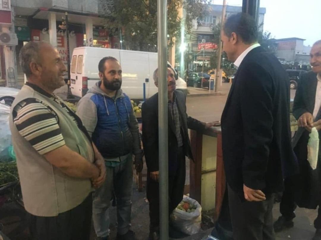 Başkan Kılın&ccedil;, &ccedil;arşı esnafını gezdi