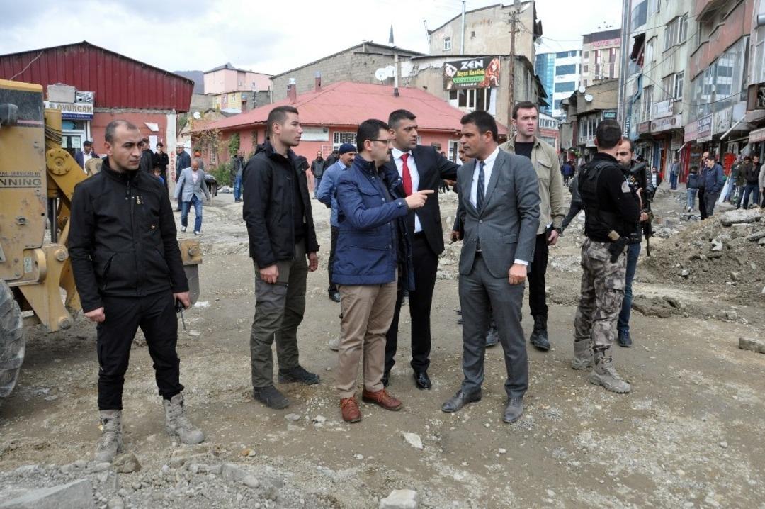 Kaymakam Doğramacı, yol &ccedil;alışmalarını denetledi