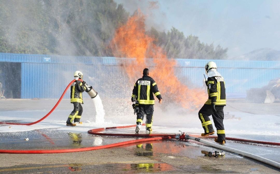 AOSB&rsquo;de yangın tatbikatı