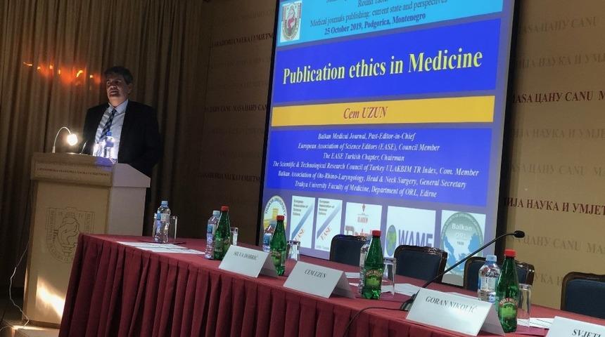 Prof. Dr. Uzun’dan Karadağ Bilimler ve Sanatlar Akademisi’nde konferans