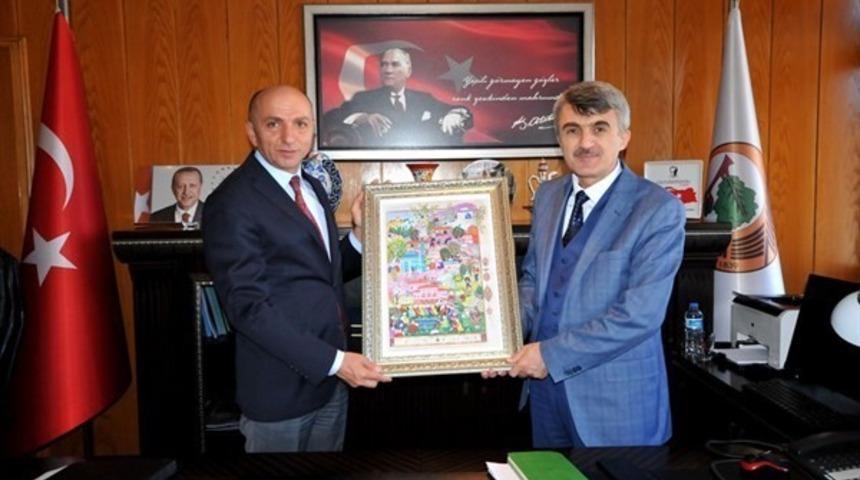 DP&Uuml; Rekt&ouml;r&uuml; Uysal&rsquo;dan B&ouml;lge M&uuml;d&uuml;r&uuml; Keskin&rsquo;e ziyaret