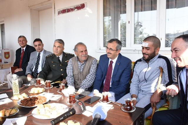 Kırıkkale Valisi'nden, Barış Pınarı gazisine ziyaret