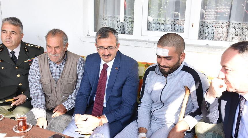 Kırıkkale Valisi'nden, Barış Pınarı gazisine ziyaret