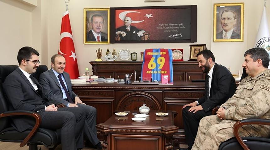 Vali Epcim&rsquo;den Başkan G&uuml;rer&rsquo;e ziyaret