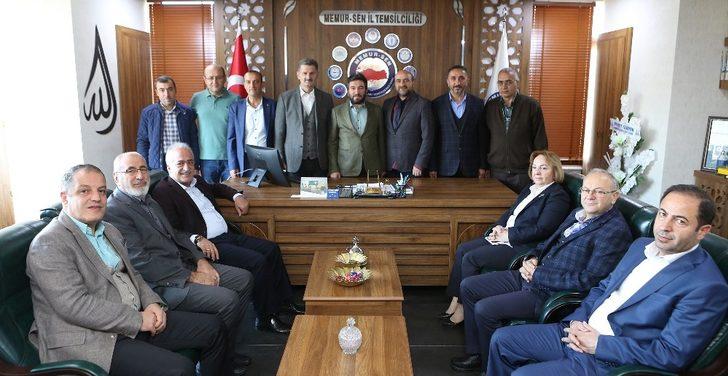 Rektör Çomaklı Memur-Sen’in konuğu oldu G1