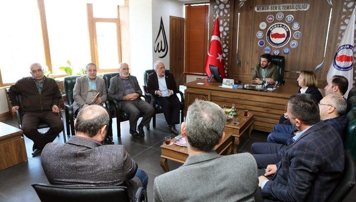 Rektör Çomaklı Memur-Sen’in konuğu oldu G5