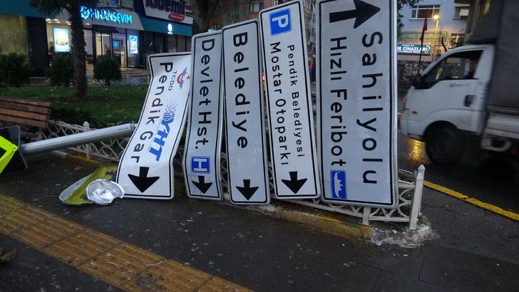 İstanbul Pendik’te İETT otobüsü kaldırım çıktı, ağaca çarparak durdu! G5