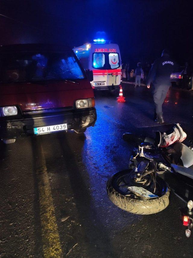 Sakarya’da motosiklet kazası: 1 ölü