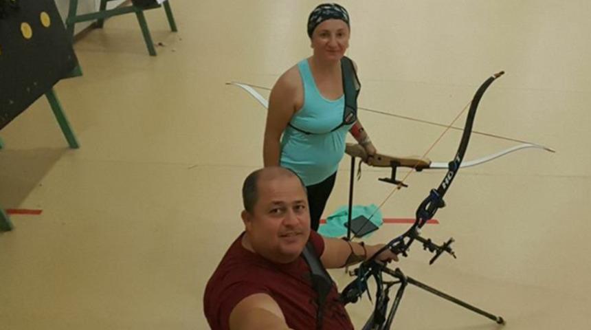 Hayat arkadaşı, onun hem antrenörü hem refakatçisi