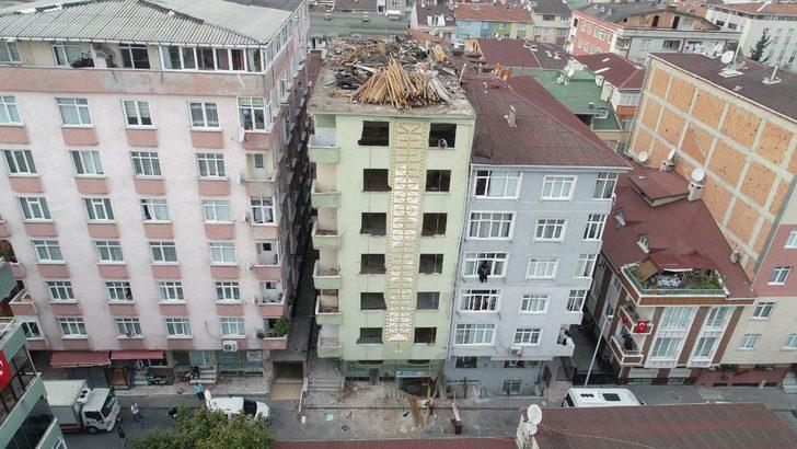 Yer: İstanbul! Riskli binaya komodinli, dolaplı önlem G1