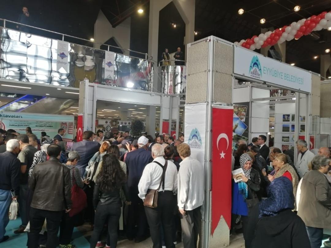 Tanıtım g&uuml;nlerinde Eyy&uuml;biye standına yoğun ilgi