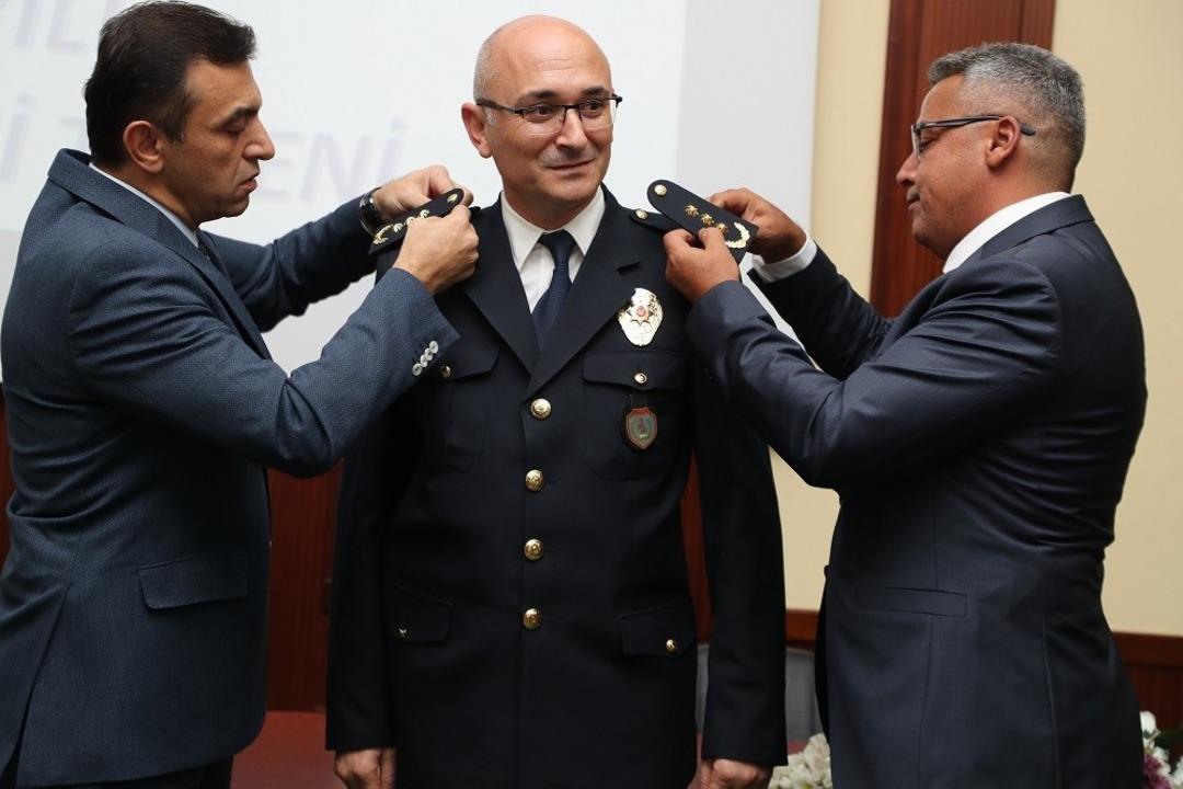 Antalya Emniyeti&rsquo;nde r&uuml;tbe terfi t&ouml;reni