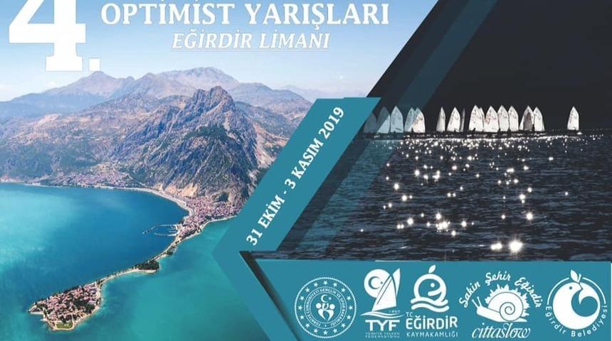 4. Altın Elma Optimist Yelken Yarışları Eğirdir G&ouml;l&uuml;&rsquo;nde yapılıyor
