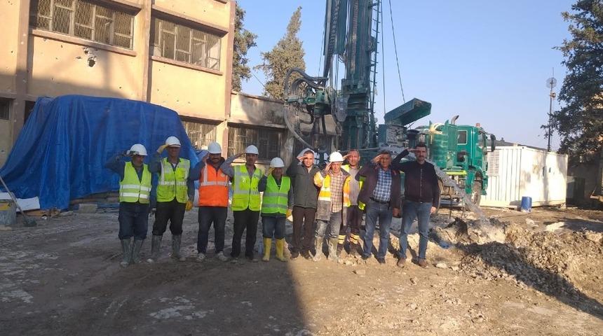 Ter&ouml;rden arındırılan il&ccedil;ede i&ccedil;me suyu kuyusu a&ccedil;ıldı