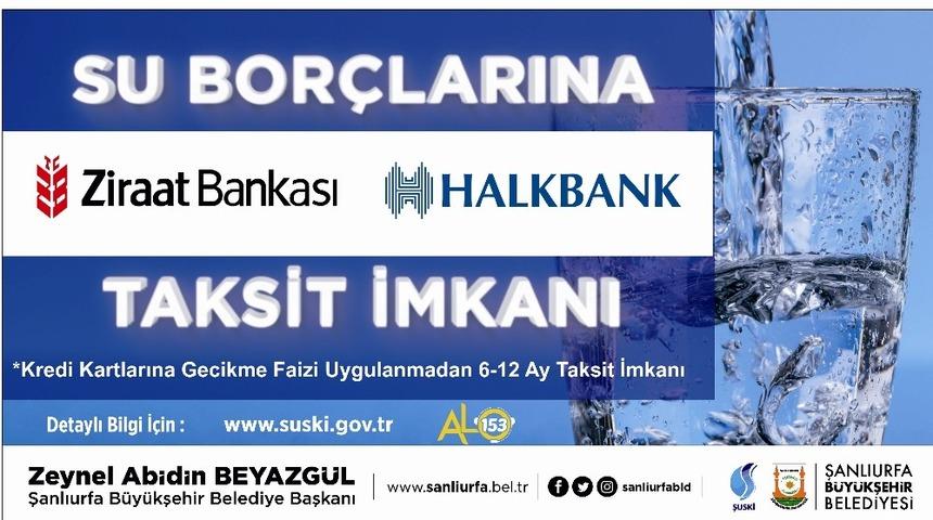 Şanlıurfa&rsquo;da su borcu olanlara taksit imkanı