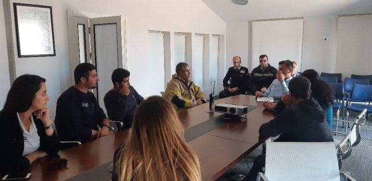 Çeşme’de çekek sahasında yangın tatbikatı G3