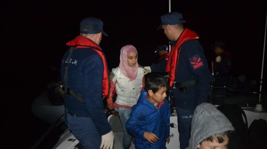 95 düzensiz göçmen Sahil Güvenlik uçağı sayesinde yakalandı