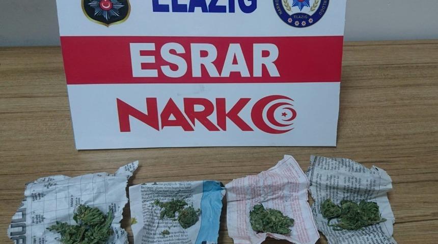 Elazığ&rsquo;da uyuşturucu ile m&uuml;cadele: 3 tutuklama