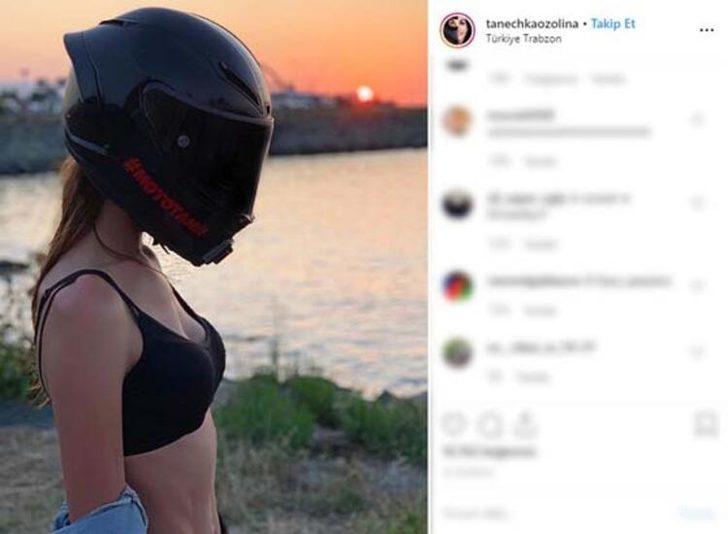 Rus fenomen Tanechka Ozolina motosikletiyle Trabzon'da yol sordu, sosyal medyada olay oldu! G2