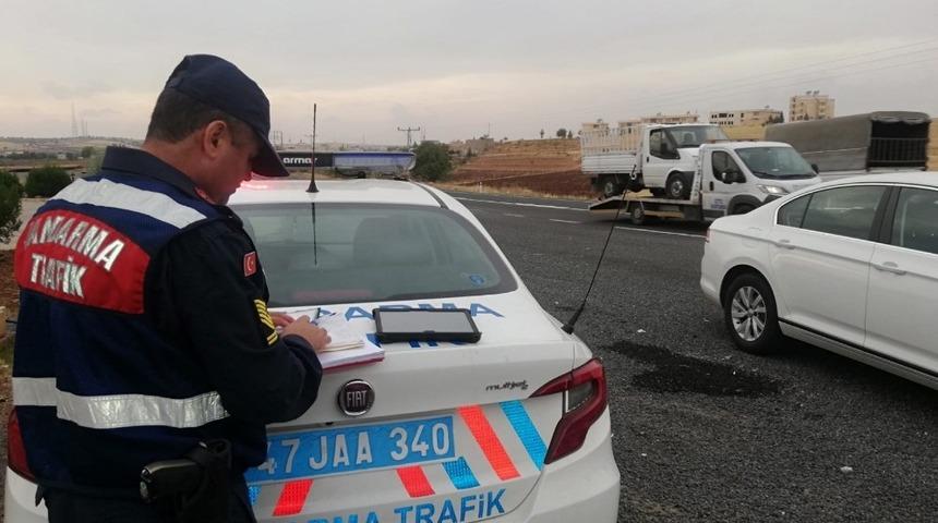 Jandarma ekipleri droneli yol uygulaması yaptı