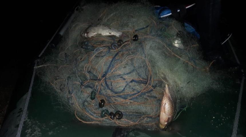 Altınapa Baraj G&ouml;l&uuml;nde ka&ccedil;ak avcılığa karşı denetimler