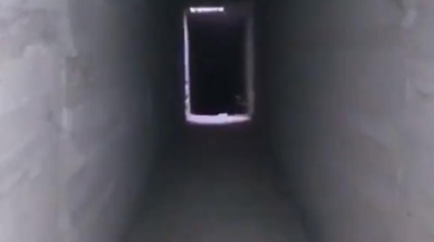 MSB paylaştı! Tel Abyad'da teröristlerce kullanılan binaya açılan tünel tespit edildi