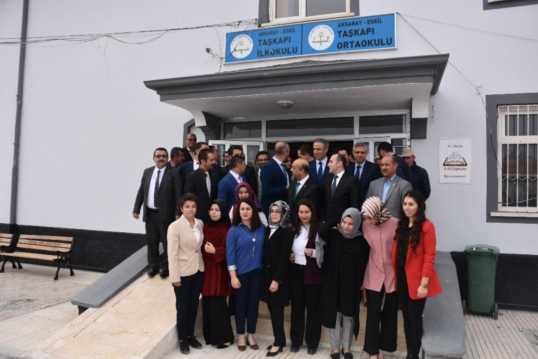 Eskil&rsquo;de k&ouml;y okuluna Robotik Kodlama ve Z K&uuml;t&uuml;phane yapıldı