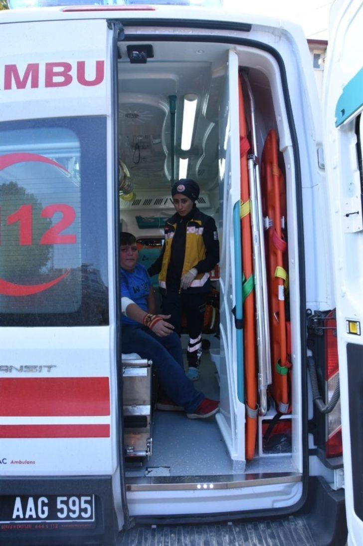 Pencereden girmeye çalışırken düşerek yaralandı G4