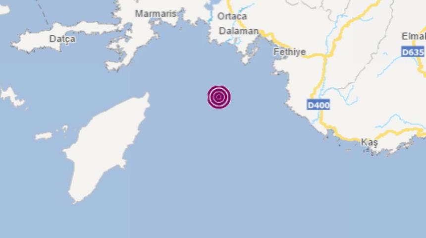 Akdeniz'de 3.7 büyüklüğünde deprem