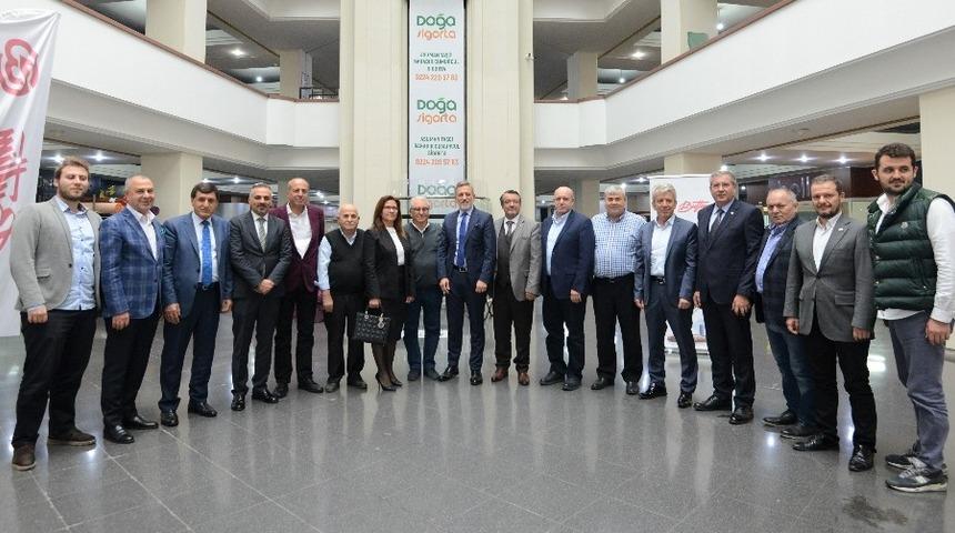 BTSO Başkanı Burkay BUTTİM y&ouml;netimini ziyaret etti