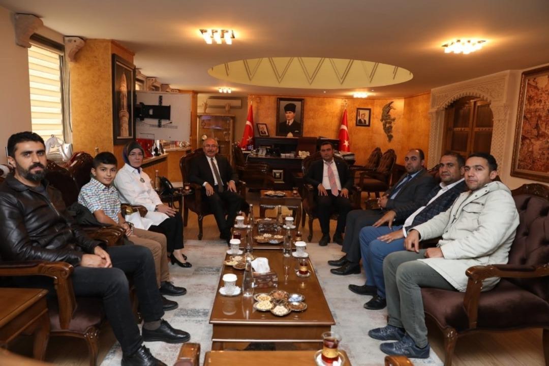 Şehit yakınlarından Vali Yaman&rsquo;a ziyaret