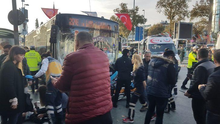 Beşiktaş'ta otobüs durağa daldı! Ölü ve yaralılar var G4