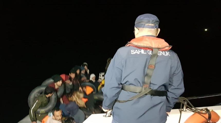 Aydın a&ccedil;ıklarında 46 d&uuml;zensiz g&ouml;&ccedil;men yakalandı