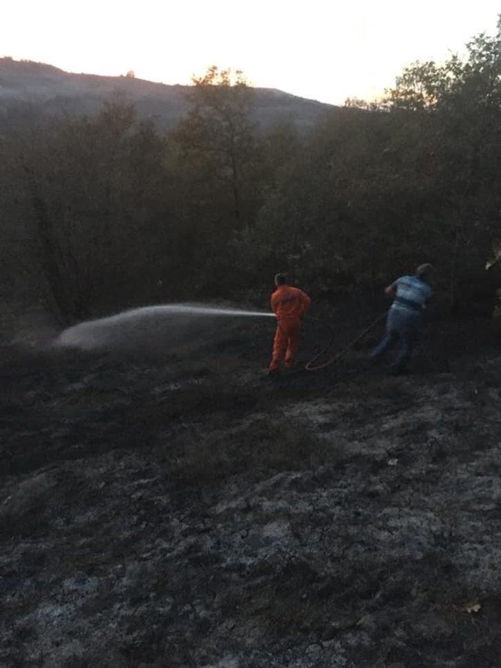 Ormanlık alanda çıkan yangın söndürüldü G5