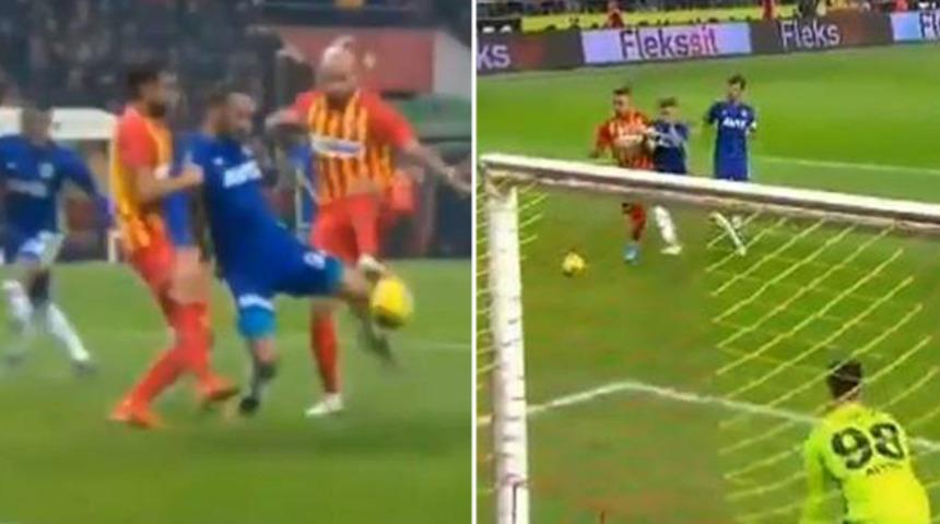 Kayserispor - Fenerbahçe maçına penaltı pozisyonları damga vurdu
