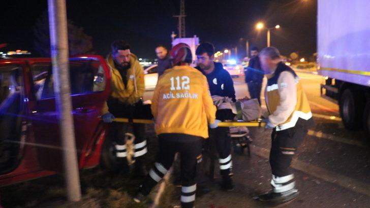 Kaza yapan araçtan yaralı çıktı, aklında cep telefonu vardı G1