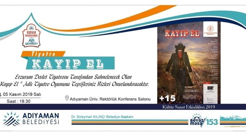 ‘Kayıp El’ tiyatro severlerle buluşacak