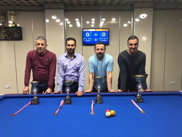 29 Ekim Cumhuriyet Kupası 3 Bant Bilardo Turnuvası tamamlandı