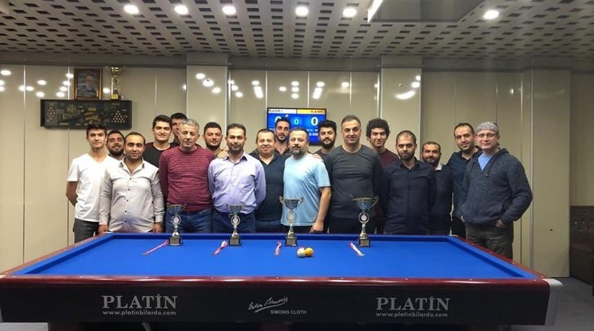 29 Ekim Cumhuriyet Kupası 3 Bant Bilardo Turnuvası tamamlandı