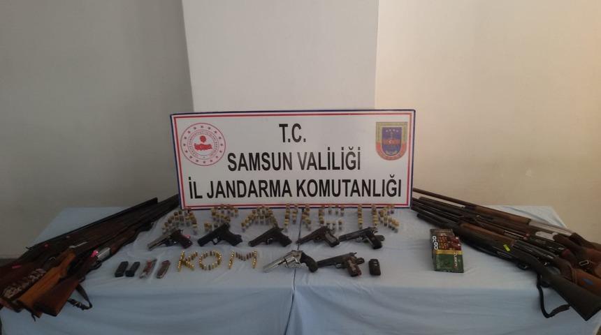 Samsun'da silah kaçakçılığı operasyonu: 6 gözaltı